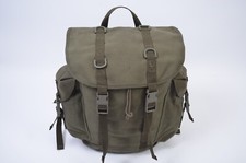 Original BW Bundeswehr Gebirgsrucksack , BW Rucksack oliv mit Lederboden