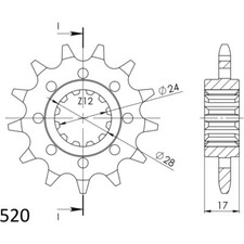 Ritzel Supersprox 520/13Z-119