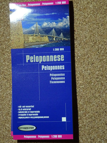 Peloponnes landkarte map - peloponnes,