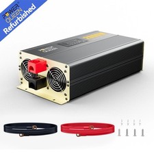 12V DC-230V AC 2000W Reiner Sinsuswellen Wechselrichter Konverter 60Hz DE