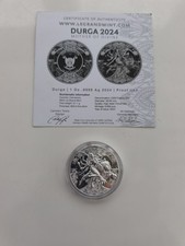 DURGA 2024 | SILBER-ANLAGEMÜNZE 1 Oz Hochrelief | Kamerun 2000 Francs CFA