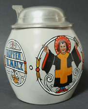 Alter Bierkrug Münchner Kindel Krug Jugendstil Ludwig Hohlwein ? Ringer München