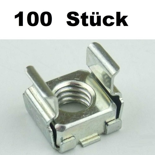 100 käfigmuttern für alu - m6,