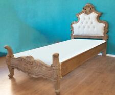 PRINZESSIN BETT BETTGESTELL EINZELBETT 100 X 200 HOLZ NATUR POLSTERBETT