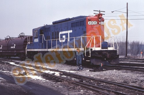 Vintage 1983 train - 1983, slide