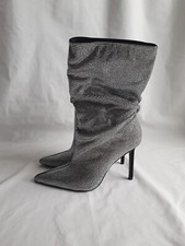 ZARA High Heel Stiefel Glitzer