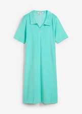 Frottee-Kleid mit Polokragen