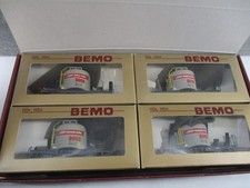 Bemo Spur H0m 7460 100 Güterwagen Set 4.-teilig "Mohrenköpfe" in OVP