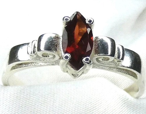 Granat ring 925 silber - ring,