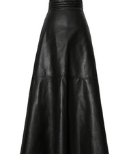 damen rock gr. 54 schwarz lang