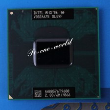   Core 2 Duo T9600 CPU Dual-Core 2.8 GHz 6M 1066MHz SLG9F/SLB47 Processor #F1