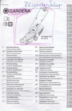 Umfangreiche Betriebsanleitung Elektro-Rasenmäher GARDENA PowerMax 32 E Art.4073