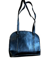 PICARD Ledertasche schwarz Vintage Schultertasche 90er/2000er lange Riemen