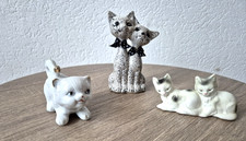 3 Stück Katzen Porzellan Figuren