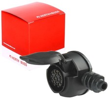 HERTH+BUSS 13-polige ANHÄNGER-STECKDOSE 12V KUNSTSTOFF ABGANG RECHTS MIT LEITUNG