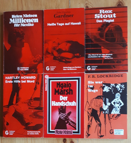 Bücherpaket alte krimis rote - krimis,