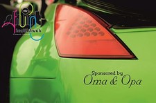 A 847 - Sponsored by Oma & Opa  Aufkleber Autoaufkleber DUB KFZ Sticker