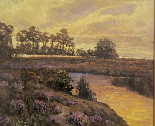 öl gemälde moorlandschaft - gemälde,
