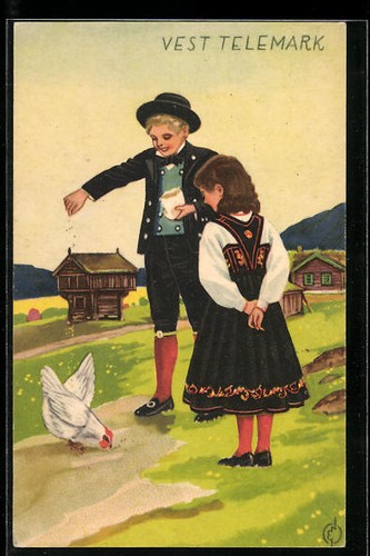 Künstler telemark - künstler-ak,