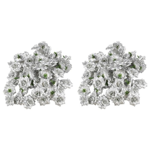 Pack blumenköpfe silber - ,