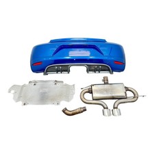 Stoßstange hinten Endschalldämpfer Heckansatz JE Design VW Scirocco blau LR5Z