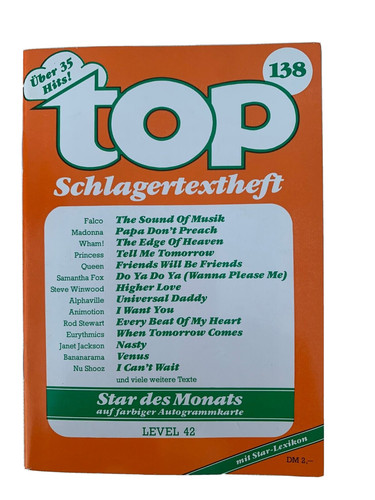Top schlagertextheft 138 - schlagertextheft, nr.