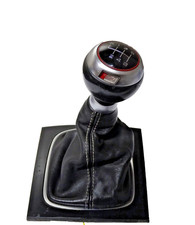 Original Audi A3 8P S3 S Line Schaltknauf mit Leder Schaltsack