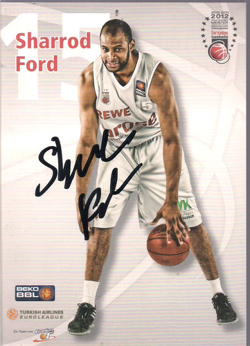 Autogramm sharrod ford - autogramm,