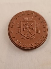 Meissen Tonmünze von 1923 Verbandstag sächsicher Polizeibeamter