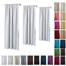 Vorhang blickdicht mit Kräuselband Gardine Thermo Verdunkelung 250g/m2 #330-a