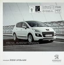229048) Peugeot 3008 Hybrid 4 - Preisliste & Extras - Prospekt 12/2011