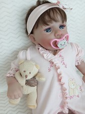 Künstlerpuppe "Lisa" 55 cm doll Puppe Babypuppe Reborn Baby Mädchen girl