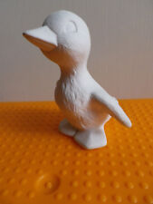 Ente Vogel Skulptur Rohling zum Bemalen z.B., aus Keramik, H 9 cm, Gew. 100 g