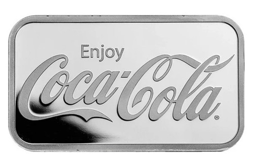 1oz silber coca cola barren - silber,