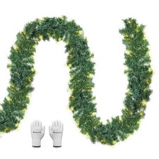 3m Weihnachtsgirlande mit Beleuchtung Tannengirlande mit LED Weihnachten Deko