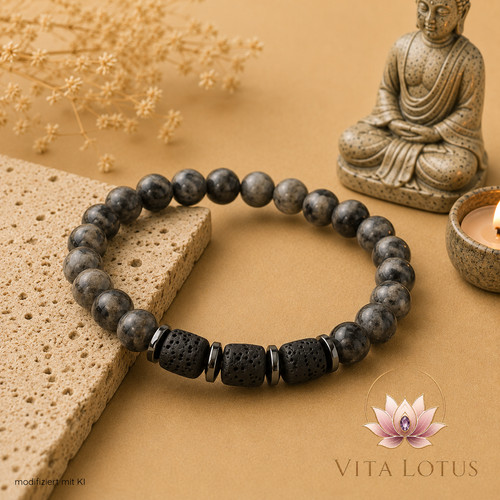 Herren armband vulkangestein - herren,
