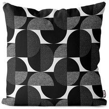 VOID Kissenbezug Schwarz Weiß