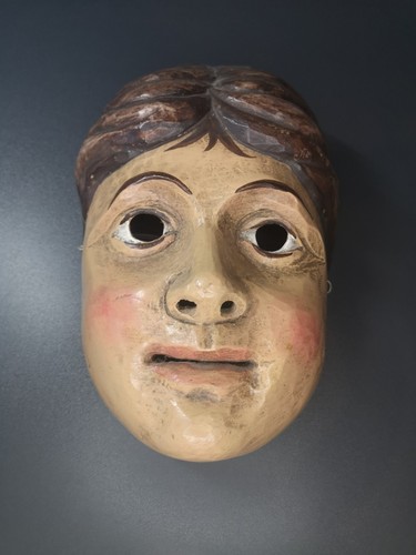 Alte handgeschnitzte holzmaske - alte,