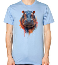 Nilpferd T-Shirt Herren Damen