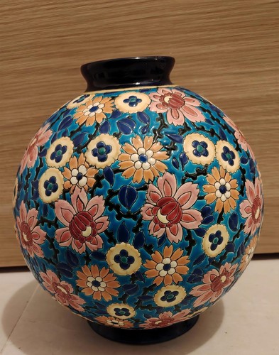 Kugelvase emaille longwy - kugelvase,