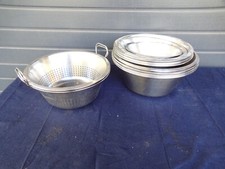 17 Waschschüsseln VA 2 Siebe Abtropfsieb Schüssel Edelstahl Gastro