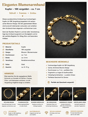Elegantes armband 18k gelb - elegantes,