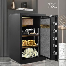 73L Möbeltresor 5-stelliges Schloss Safe Tresor Geldschrank Hotelsafe Feuerfest 