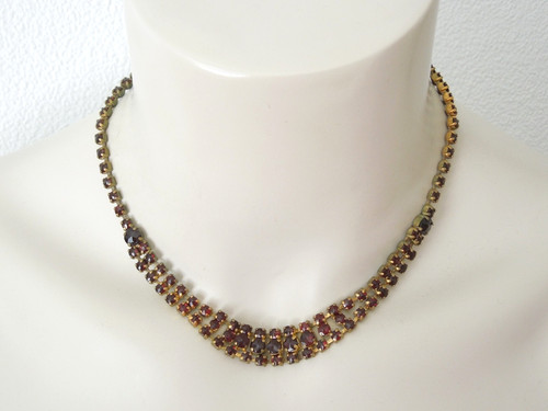 Vintage kette collier rot - kette,