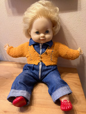 alte Schildkröt Puppe Schlummerle 70er Jahre ca. 44 cm