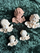 5er Set Engel Köpfe Deko