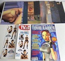 Tomb Raider 8 Poster Sammlung Konvolut - Inklusive Komplettführer und Sticker