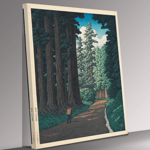 Mann wald japanischer - japanischer, stil