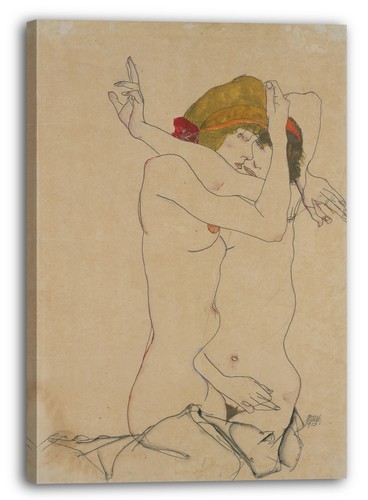 Kunstdruck egon schiele zwei - kunstdruck,