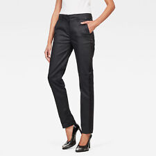 G-Star Damen Stretch Hose Tuxedo mid Slim Chino women DK Black 5-Pocket Style